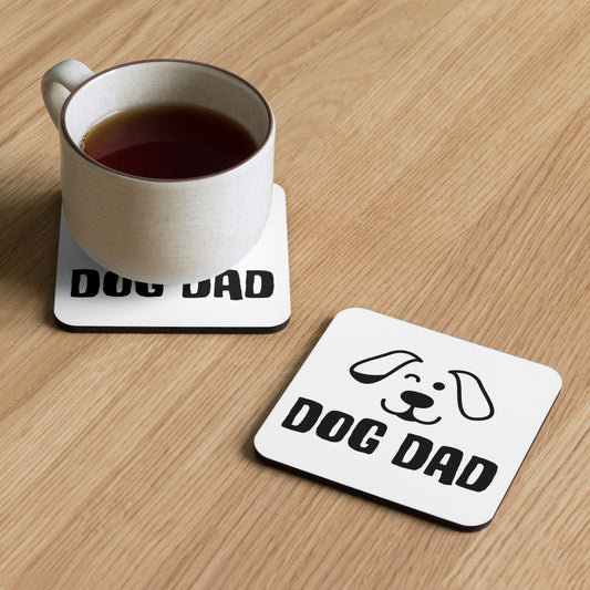 Dog Dad Cork-back coaster