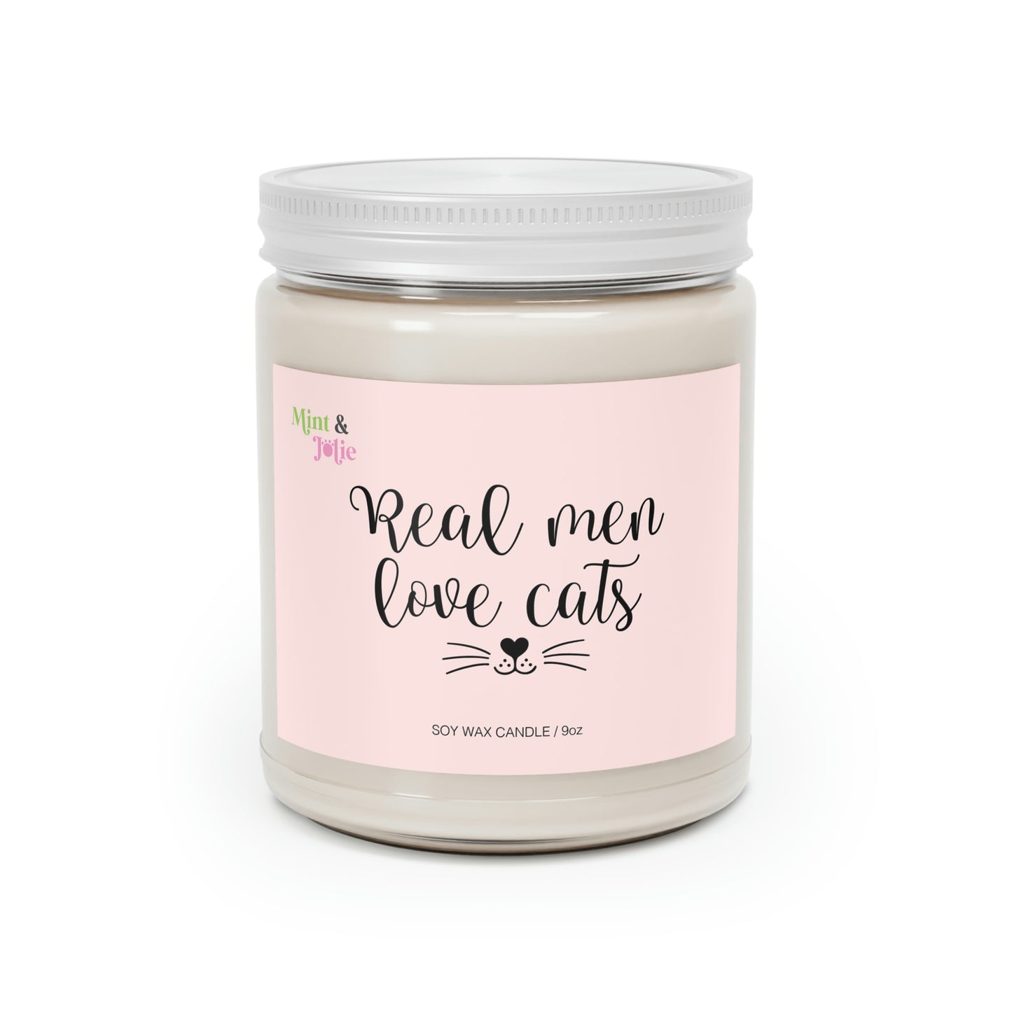 Real Men Love Cats Scented Candles, 9oz