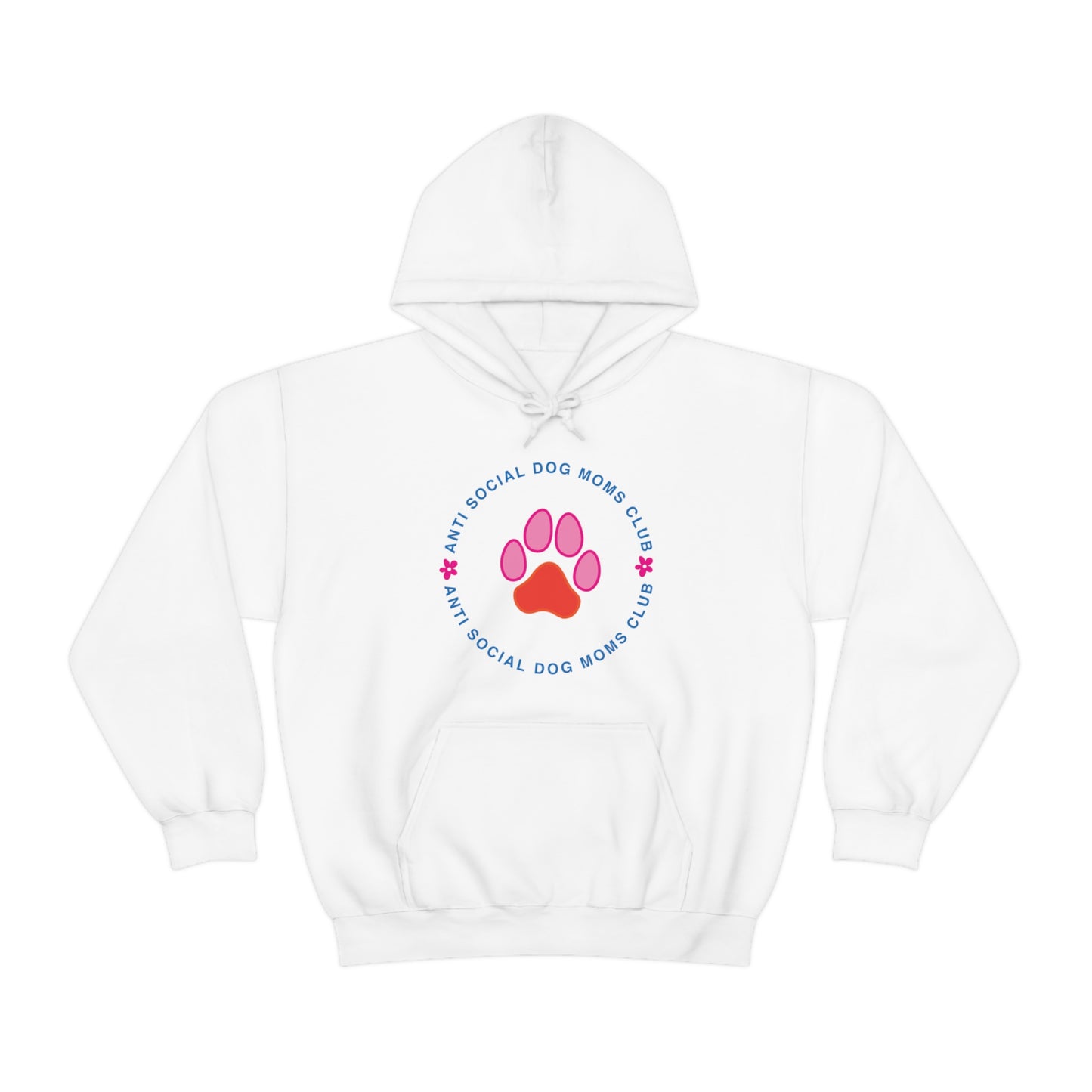 Anti Social Dog Moms Club Unisex Heavy Blend Hooded Sweatshirt